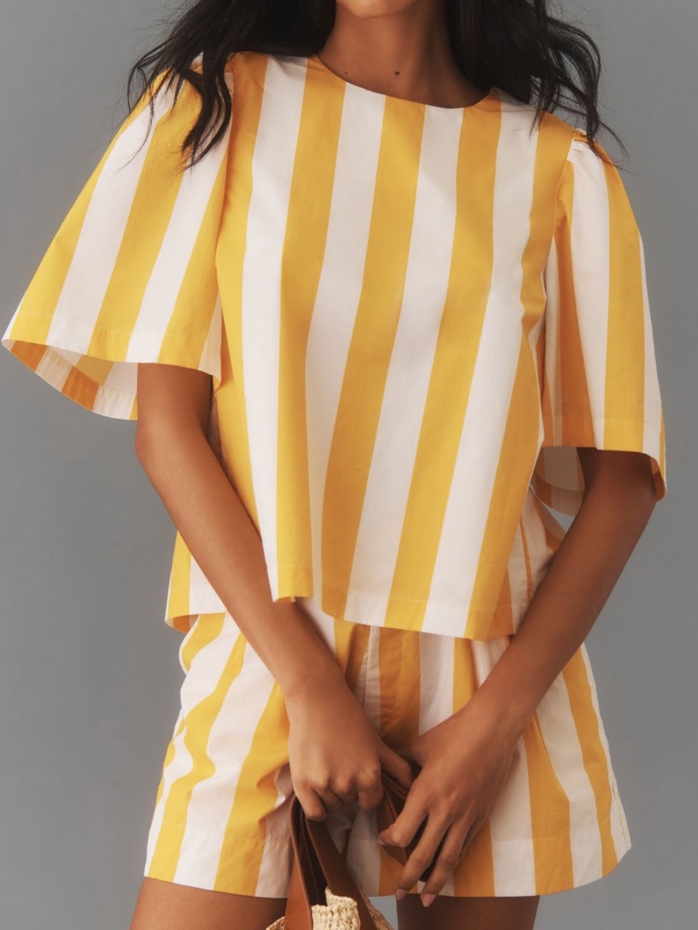 RHODE Westin Top Tangerine Cabana Stripe Size Small Anthropologie - Picture 9 of 11